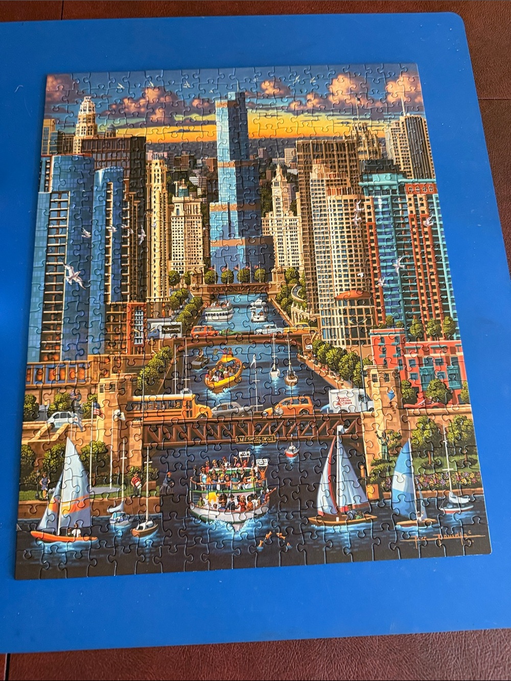 City of Chicago Riverscape Puzzle – By Dowdle